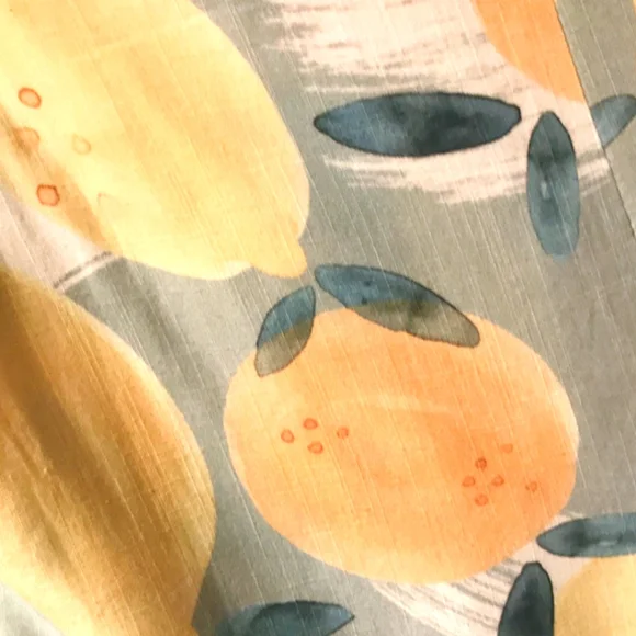Costanza Silky Shorts by Numph for Anthropologie Lemon Fruit Print XS